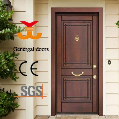 China Swing Turkish Style Security Steel Wooden Armored Door for sale