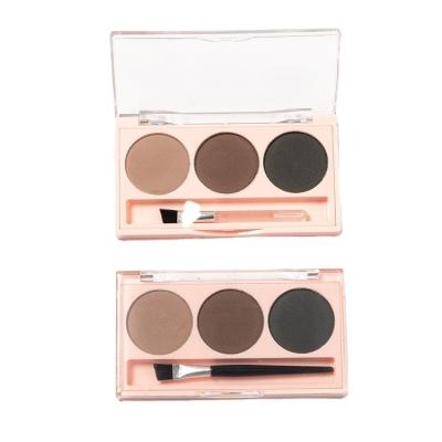 China Waterproof Pressed Powder Eyebrow AL123 Free Sample Professional Color Eyebrow With Brush for sale