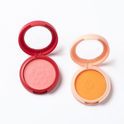 China Custom Face Brand Single Color Blush Shapes Vegan Pigment High Blush Cheek Use for sale