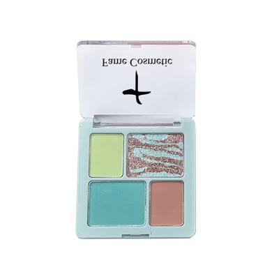 China Hottest Colors Waterproof Private Label Factory Price 4 Long Lasting Vegan Eyeshadow for sale