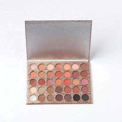 China AL055 35 Color Waterproof Eyeshadow Palette High Dye Shimmer Matte Multi Color Makeup Eyeshadow for sale