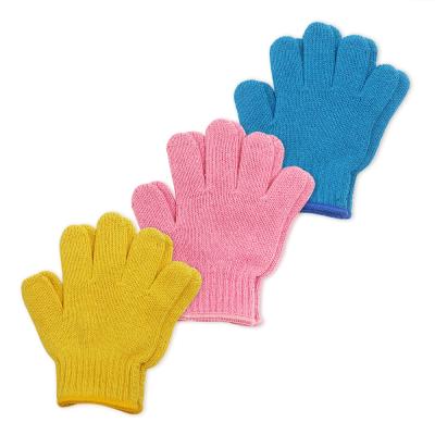 China Hand Protection Children Cotton Knitted Hand Safety Gloves , Colorful Little Kids Work Gloves Outdoor Activities for sale