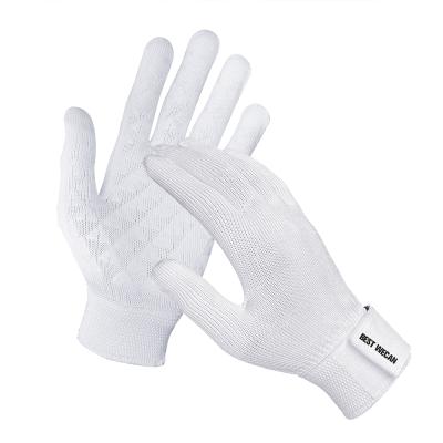 China Silicone Palm Velcro Cut Heavy Duty Anti-Slip Wrist Band Cut Heavy Duty Glove Work Safety Gloves for sale