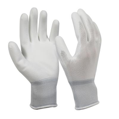 China Durable Lightweight Oil Resistant Safety Work Gloves Oil Resistant PU Coated Gloves for sale