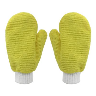 China Comfortable Cloth Dust Microfiber Cleaning Glove,Household Window Car Kitchen Mitt Cleaning Glove for sale