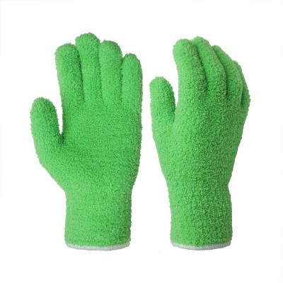 China Durable Soft Polyester Comfortable Household Dust Cleaning Magic Gloves For Home Kitchen Car One Size for sale