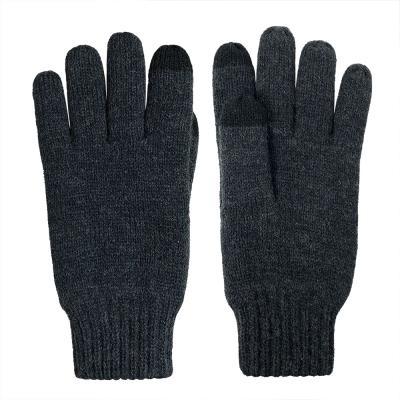 China Hand Protection Warm Acrylic Wool Knitted Work Gloves Winter Touch Screen Gloves for sale