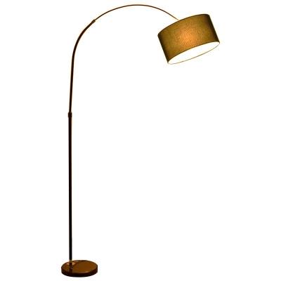 China Floor Light Simple Design Black Shade Bedroom Living Room Hotel Study Room Metal Modern Fishing White Floor Lamp for sale