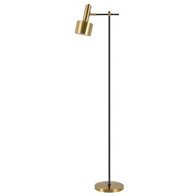 China Simple Modern Minimalist LED Floor Lamp Gold Metal Plated Art Decorative Home Hotel Project Standing Light Lamp Free Shipping for sale