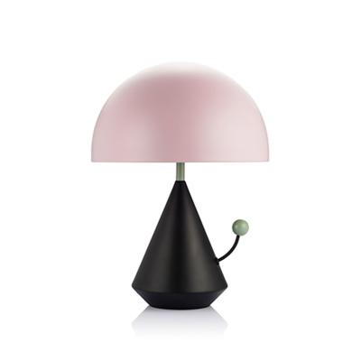 China Modern Contemporary Mushroom Table Lamps Lace Blue Cute Room Restaurant Kids Bedroom Decorative Desk Light Bedside Lamp for sale