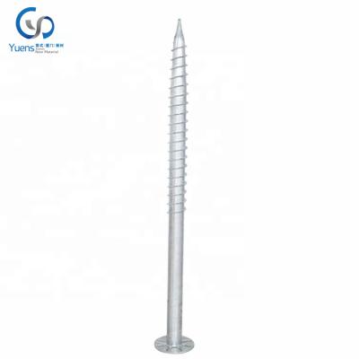 China Steel Customized Screw Piles For Foundations Anchor Screw Ground Screw for sale