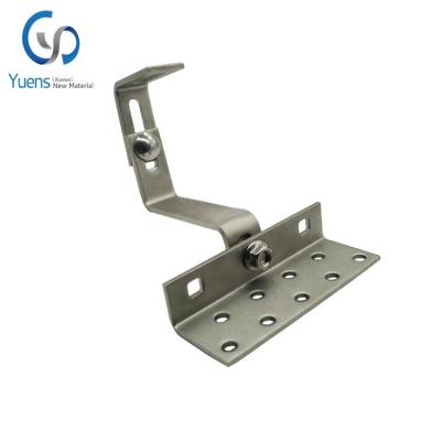 China Industrial SUS304 sandblasted solar adjustable tile roof hook for sale