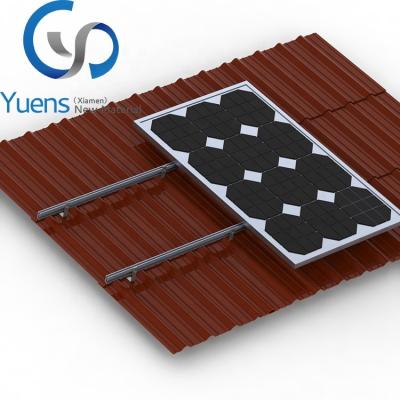 China HOME Pitched Tile Roof Mounting Structure Aluminum Solar Panel Fixing Bracket for sale