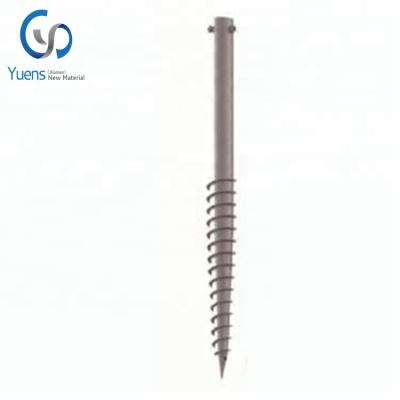 China Q235 Stainless Steel HDG Base Extension Solar Ground Anchor Screw Design for sale