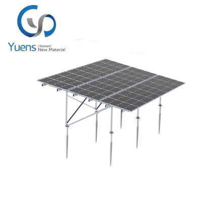 China Customized Framed Screw Mount Solar Ground Racking Structure for sale