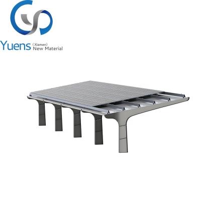 China Good quality carbon steel T-bracket parking lot view solar mounting design for sale