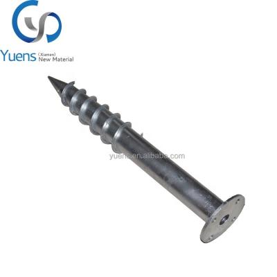 China Steel Hot Dipped Galvanized Universal Adapter Screws Ground Anchor Earth Anchor Screw for sale