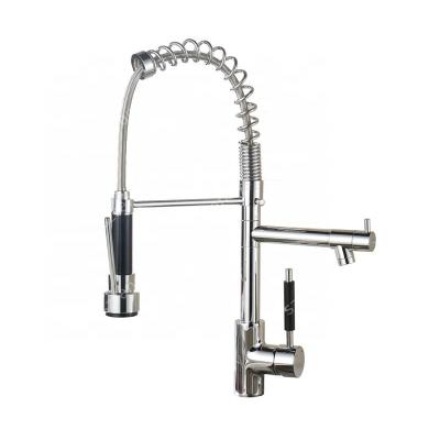 China Contemporary Universal Chrome Finish Pull Out Spray Spout Laundry Tub Faucet for sale