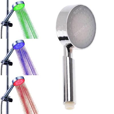 China Without diverter 3 colors (green, blue) red color led shower faucet light 8008-A2 for sale