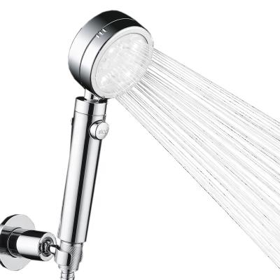 China Without a sliding bar newcomer! Best Color Hydro Bathroom RGB Simple White Showerhead for sale