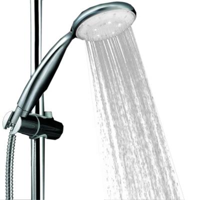 China Without slide bar (36pcs/lot) simple white color led shower head without battery for sale