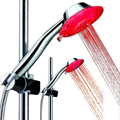 China Without Switch Red Color LED Lamp Single Shower Head for sale