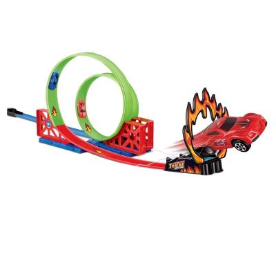 China Children's Toy Educational DIY Slot 360 Spinway Slot Toys With Pull Back Car Racing Track Slot Game Model Railway for sale