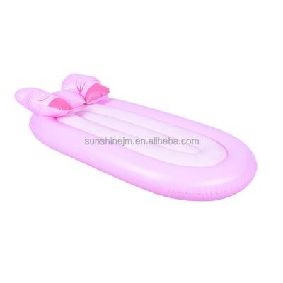 China 2021 New PVC Desgin Toys Lace Bow Pool Floats For Adults Swimming Float Bed Inflatable Air Mattress for sale