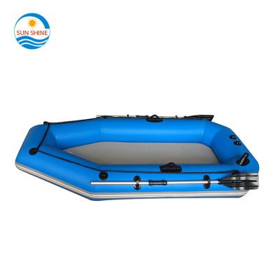 China PVC factory wholesale portable hypalon catamaran air fishing inflatable raft fishing boat for sale