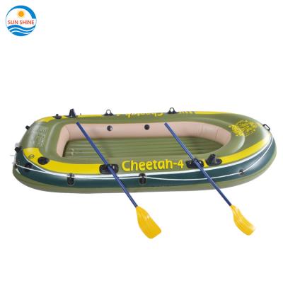 China River / Lake China Adult Kids 4 Person Hypalon Inflatable Pontoon Paddle Boat for sale