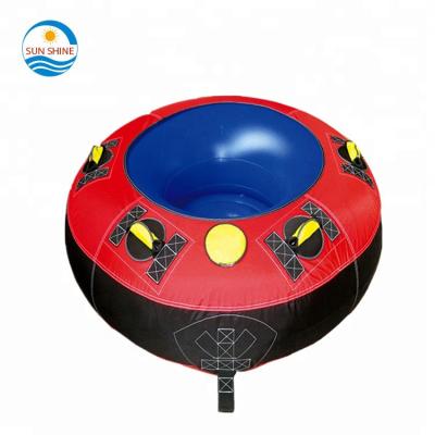 China Water Skiing Following Yacht Sun Commercial Grade Inflatable Water UFO Towable Tube For Water Sports for sale