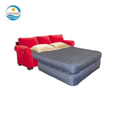 China Double Foldable Bedroom Furniture Assembling PVC Inflatable Air Bed / Mattress / Camping Bed for sale