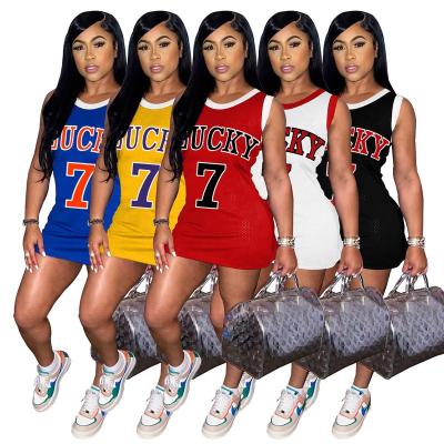 China Breathable Hot Selling Top Quality America Girls Women Sportswear Basketball Dresses Tank Top for sale