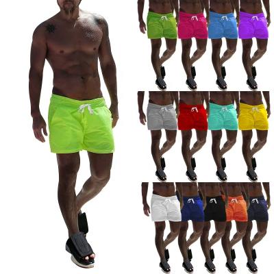 China Anti-Wrinkle Wholesale Running Beach Shorts Polyester Mens Shorts Mesh Lining Shorts For Men With Letter Printing For Promotion for sale