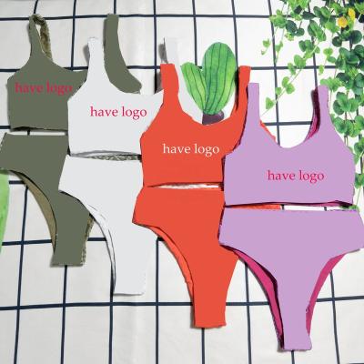 China Women Plus Size Swimwear Wholesale Designer Sexy Luxury Swimsuits Famous Brands Letter Print Swimwear Bikini Woman Bathing Suits for sale