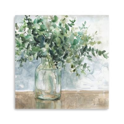 China Wonderful Green Landscape and Plant Modern Supply Oil Painting for Gifts and Home Decorations Canvas Eucalyptus Bouquet for sale