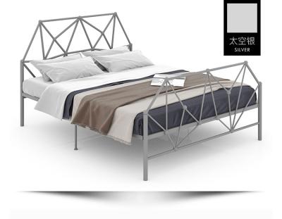 China (Other) modern and simple iron frame iron princess bed adjustable single adult child double 1.2-1.8 meter for sale