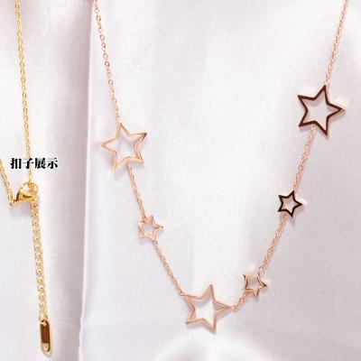 China CLASSIC charm jewelry gold plated 18k punk titanium steel gold hip hop necklace sweater pendant chain with style hot accessory for sale