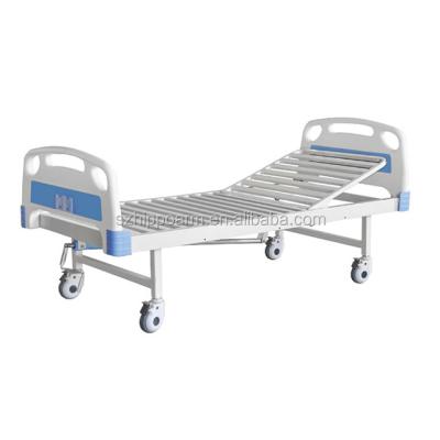 China Hospital Bed 1 Bed Crank Crank With IV Pole ABS Bed Head Quickly Deliver for sale