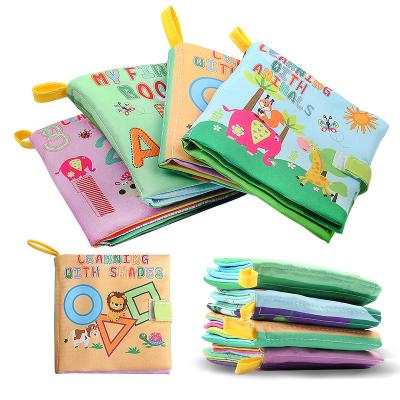 China Eductional Preschool Toys Baby Wrinkled Books Early Soft Cloth Non-Toxic Book Infants Early Learning Toys For Children for sale