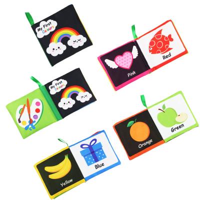 China Eductional Preschool Toys Wrinkled Early Cloth Baby Books Non-Toxic Soft Infants Book Early Learning Toys For Toddlers for sale