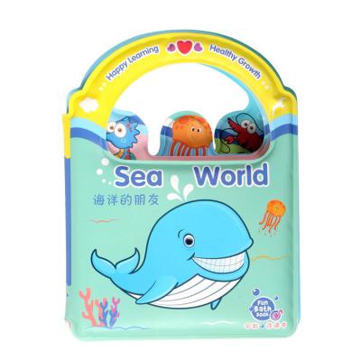 China Toy Manufacture Cartoon Printed EVA Waterproof Baby Toys Bath Soft Book for sale