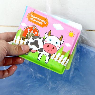 China Bath Toy Hot Sale New Design Learning PVC Inflatable Waterproof Baby Bath Book for sale