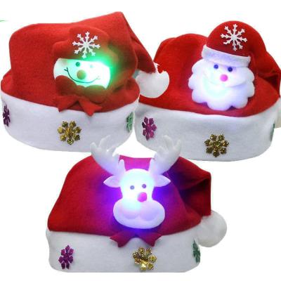 China Good Quality Durable Factory Wholesales Cheap Plush Christmas Short Hat for sale