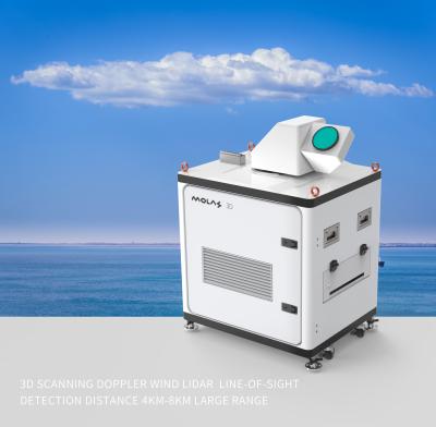 China 3d Scanning Doppler Wind Speed Lidar Line Of Sight Detection Distance 4km-8km Large Range for sale