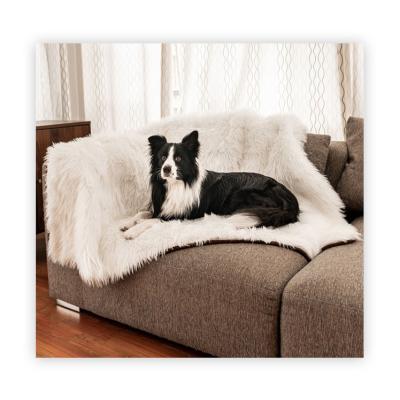 China Washable Custom Large Animal Hide Faux Fur Cow Rug Pet Blanket Pet Cowhide Cushion for sale