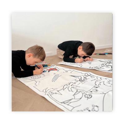 China Kids DIY Painting Prayer Mat Washable Muslim Prayer Blanket For Eid Festival Gifts for sale