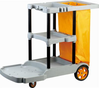 China Transformable Multi-Function Folding Household Hotel Trolley Cleaning Trolley Cart for sale