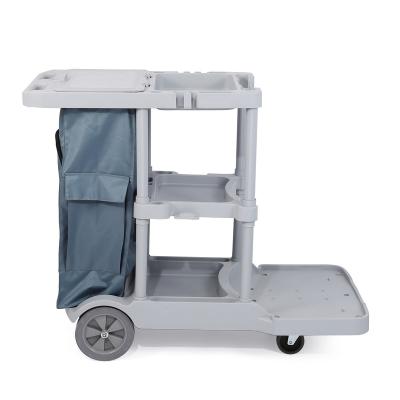 China Modern Desgin New Design Plastic Cleaning Cart Household For Hotels for sale