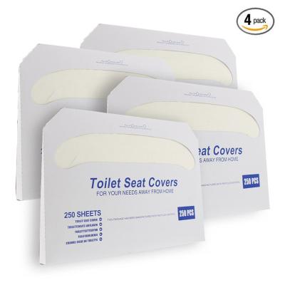 China 250PCS Disposable Half Ply Tissue Paper Toilet Seat Covers Price 1 Pack for sale